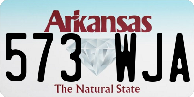 AR license plate 573WJA