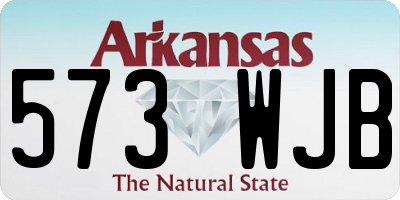 AR license plate 573WJB