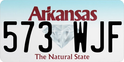 AR license plate 573WJF