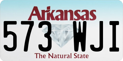 AR license plate 573WJI