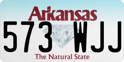 AR license plate 573WJJ
