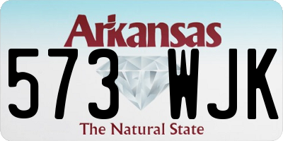 AR license plate 573WJK