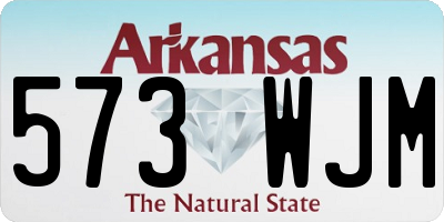 AR license plate 573WJM