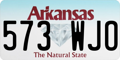 AR license plate 573WJO