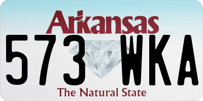 AR license plate 573WKA