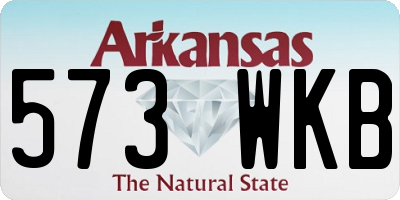 AR license plate 573WKB