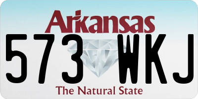 AR license plate 573WKJ