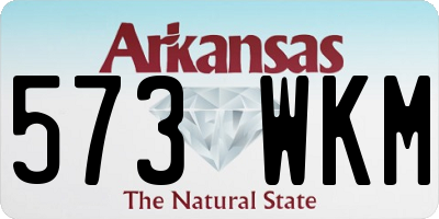 AR license plate 573WKM