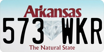 AR license plate 573WKR