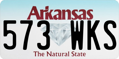 AR license plate 573WKS
