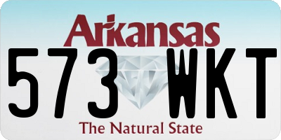 AR license plate 573WKT