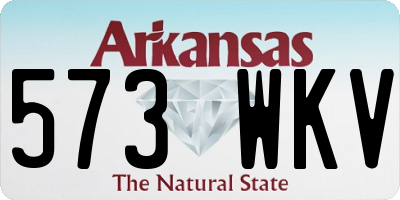 AR license plate 573WKV