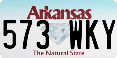 AR license plate 573WKY