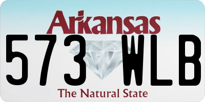 AR license plate 573WLB