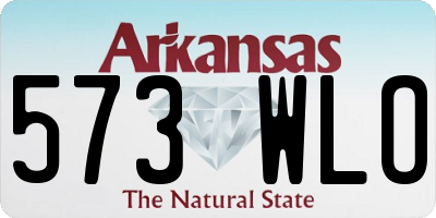 AR license plate 573WLO