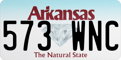 AR license plate 573WNC