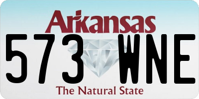 AR license plate 573WNE