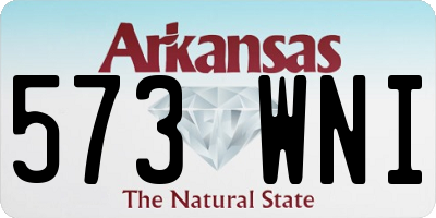 AR license plate 573WNI