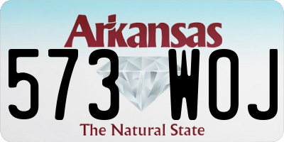 AR license plate 573WOJ