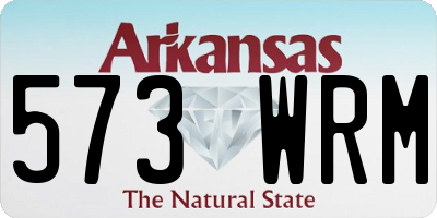 AR license plate 573WRM