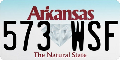 AR license plate 573WSF