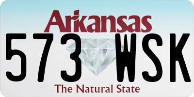 AR license plate 573WSK