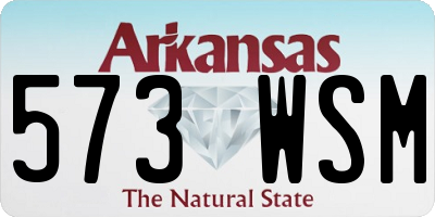 AR license plate 573WSM