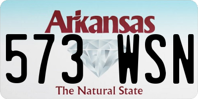 AR license plate 573WSN