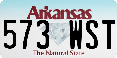 AR license plate 573WST
