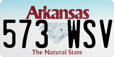 AR license plate 573WSV