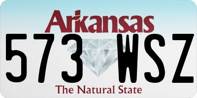 AR license plate 573WSZ