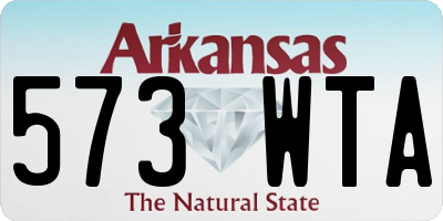 AR license plate 573WTA