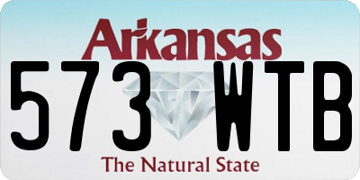 AR license plate 573WTB