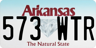 AR license plate 573WTR