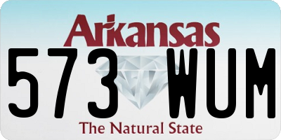 AR license plate 573WUM