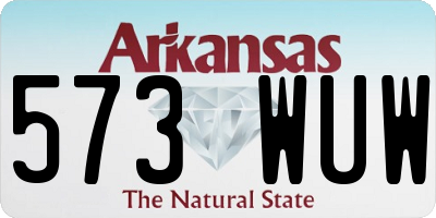 AR license plate 573WUW