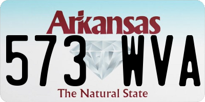 AR license plate 573WVA