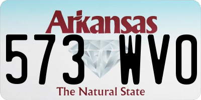 AR license plate 573WVO