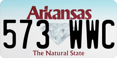 AR license plate 573WWC