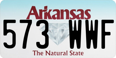 AR license plate 573WWF