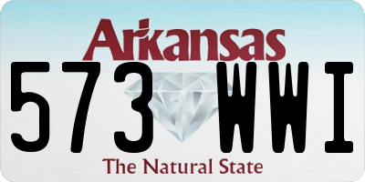 AR license plate 573WWI