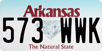 AR license plate 573WWK