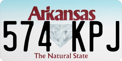 AR license plate 574KPJ