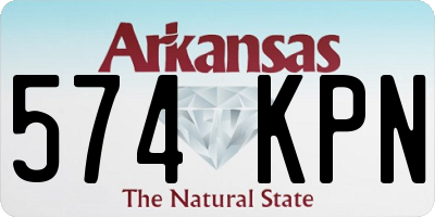 AR license plate 574KPN