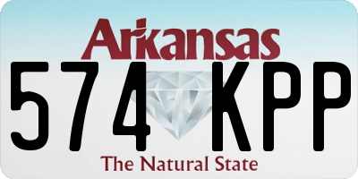 AR license plate 574KPP