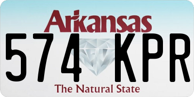 AR license plate 574KPR