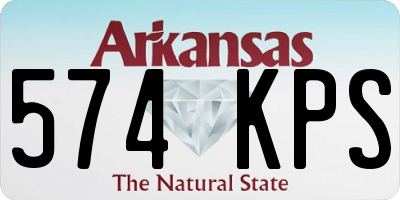 AR license plate 574KPS