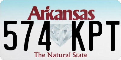 AR license plate 574KPT