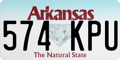 AR license plate 574KPU