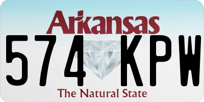 AR license plate 574KPW